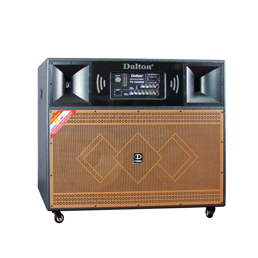 Loa kéo karaoke công suất cao, loa kẹo kéo karaoke Dalton TS-15A6000 công suất 2200W, Bass loa 15 inches x 2 BH 12 tháng