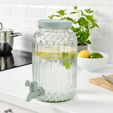 BÌNH THỦY TINH CÓ VÒI SOMMARFLÄDER IKEA 3L