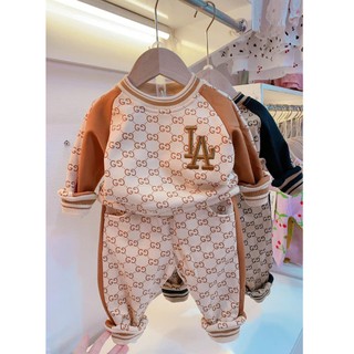 Bộ nỉ L.A cổ tròn cho bé trai