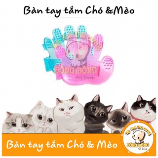 Bàn tay tắm chó mèo CHỌN MÀU
