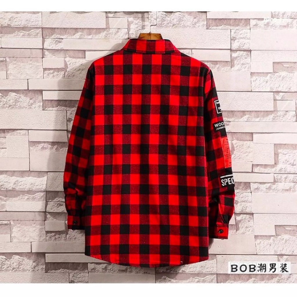 Áo Khoác Sơ Mi FLANNEL CARO Áo Chống Nắng Dài Tay Họa tiết trẻ trung Cao Cấp