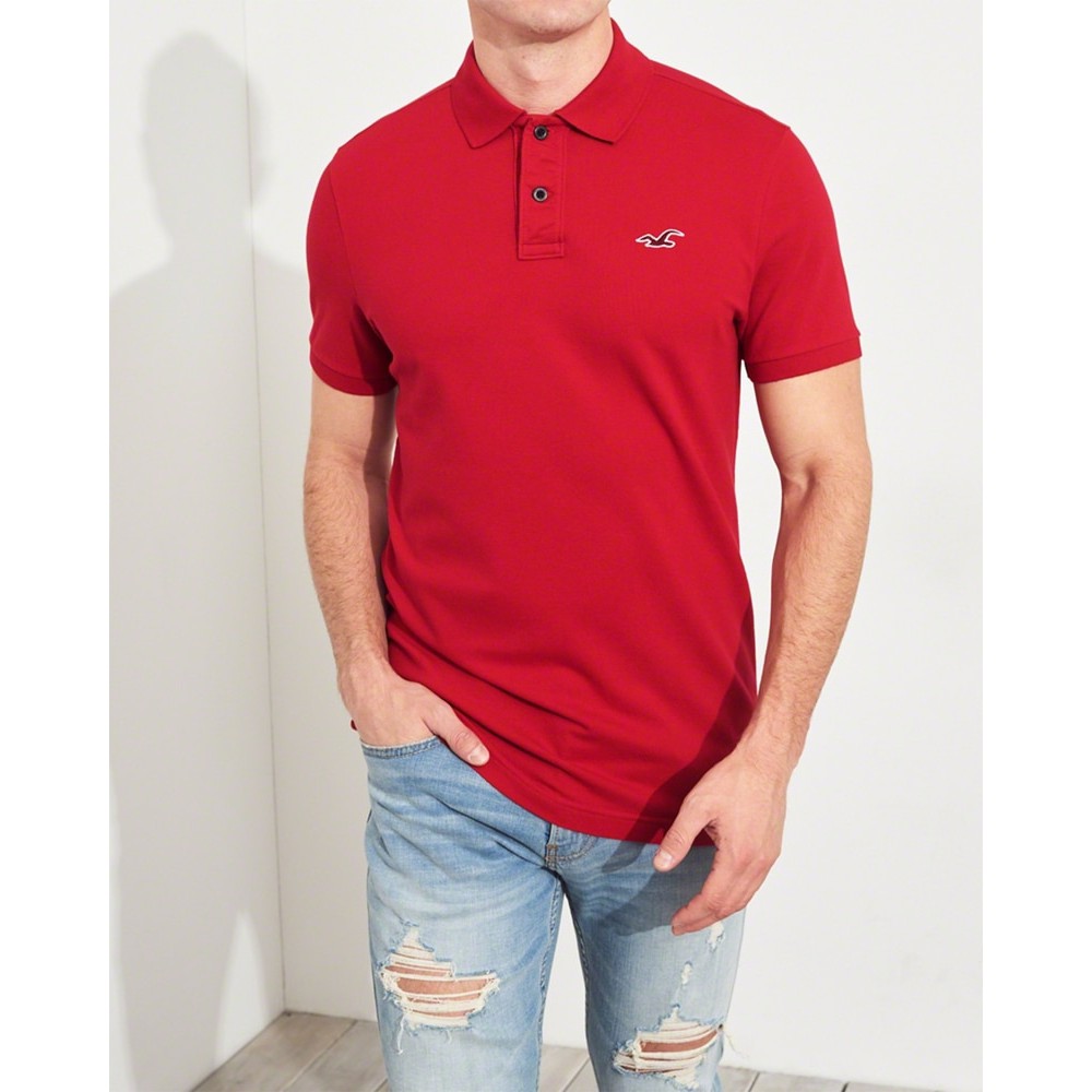 Áo thun nam Hollister HCO-P193 Stretch Slim Fit Polo