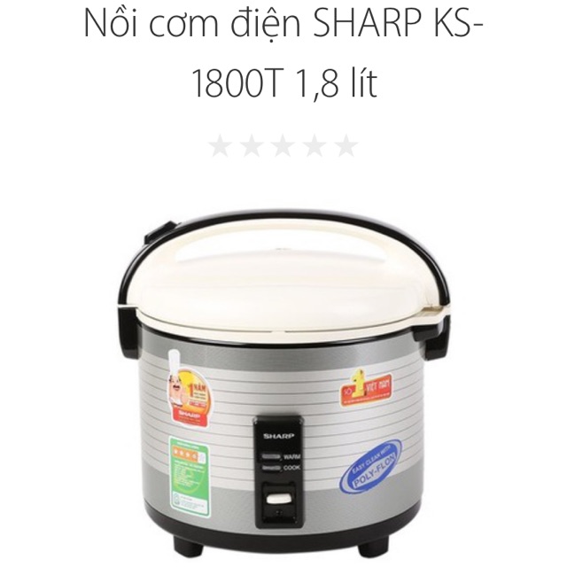Nồi cơm điện Sharp 1800T