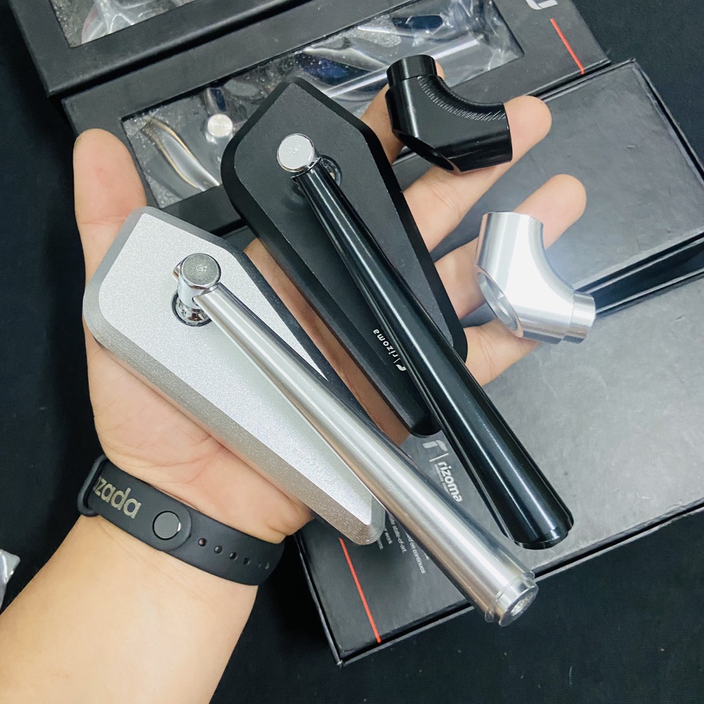 (FULL BOX) Kính chiếu hậu, gương chiếu hậu xe máy mẫu 744, quan sát tốt, thời thượng, lắp ráp dễ dàng