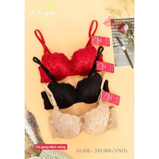  Áo lót nữ Elipa ren có gọng đệm mỏng -AL608 
