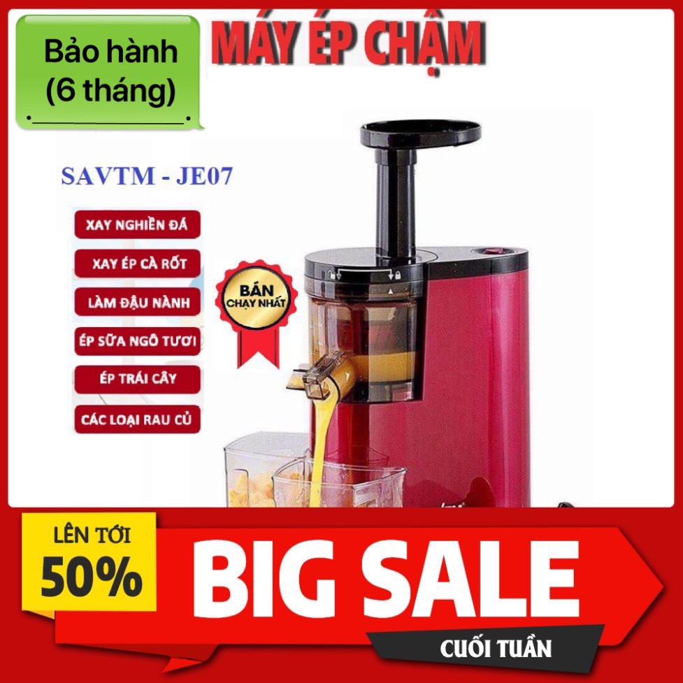 MÁY ÉP CHẬM SATVM JE07 CHÍNH HÃNG [HÀNG CAO CẤP]