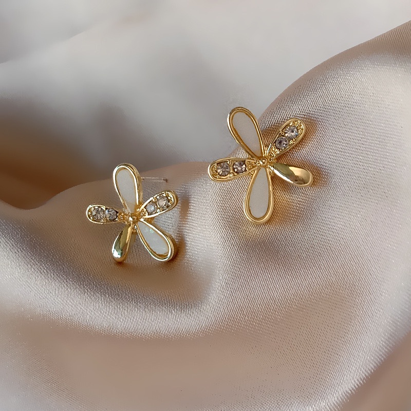 Bông Tai Nữ Khuyên Tai Cá Tính Phong Cách Hàn Quốc Chuôi Mạ Bạc S925