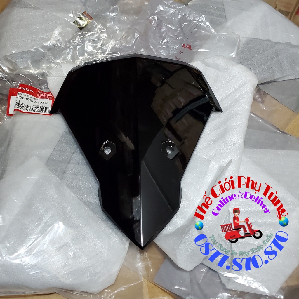 Mặt nạ Vario 2015-2017 có pát gắn biển số trước zin Honda Indonesia nhập khẩu - 64302-K59-A10ZC