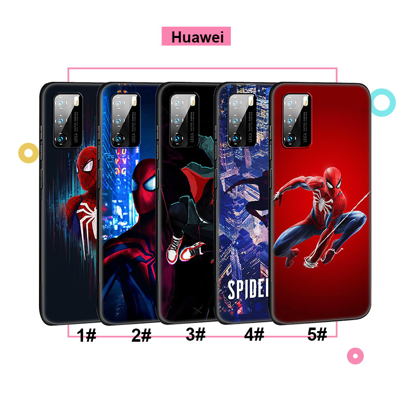 Ốp Điện Thoại Mềm In Hình Spider-Man Marvel Le67 Cho Huawei Y6P Y6 Y7 Prime 2019 2018 Y5 2017