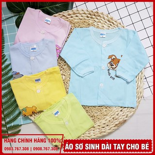 Áo Sơ Sinh Dài Tay Cho Bé Chất Cotton Thu Hằng (Bé Dưới 7kg)