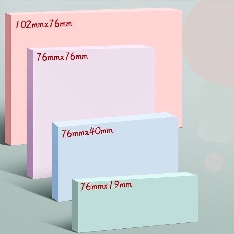 Set 400 Tờ Giấy Ghi Chú Nhiều Màu Sắc Dễ Thương Xinh Xắn YB2 Note