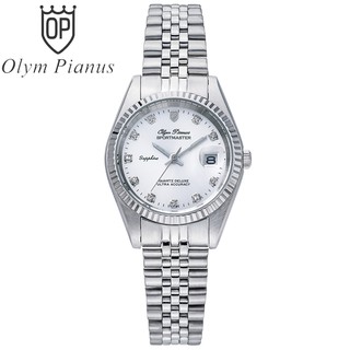 Đồng hồ nữ mặt kính sapphire chống xước Olym Pianus OP68322 OP68322LS trắng