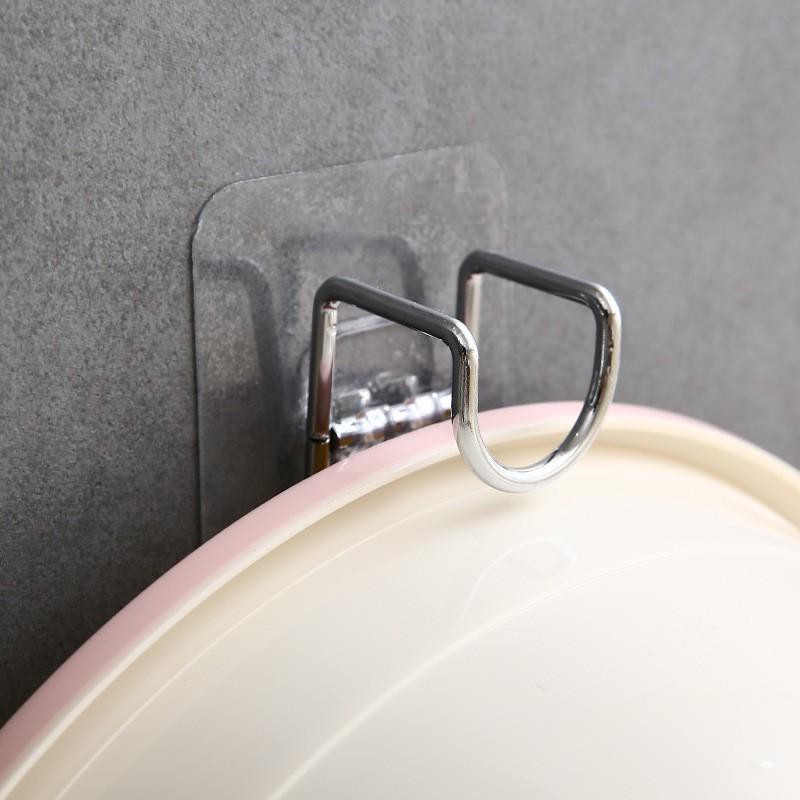 Móc Inox Dán Tường Treo Thau Chậu, Khăn, Quần Áo/ Giá Gắn Tường Treo Đồ Nhà Bếp, Nhà Tắm Chịu Lực Siêu Chắc, Siêu Bền