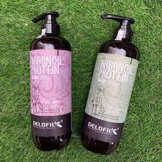 Bộ Dầu Gội Xả Mềm Mượt Chống Gàu Delofil Arganoil Protein 800ml 🥰