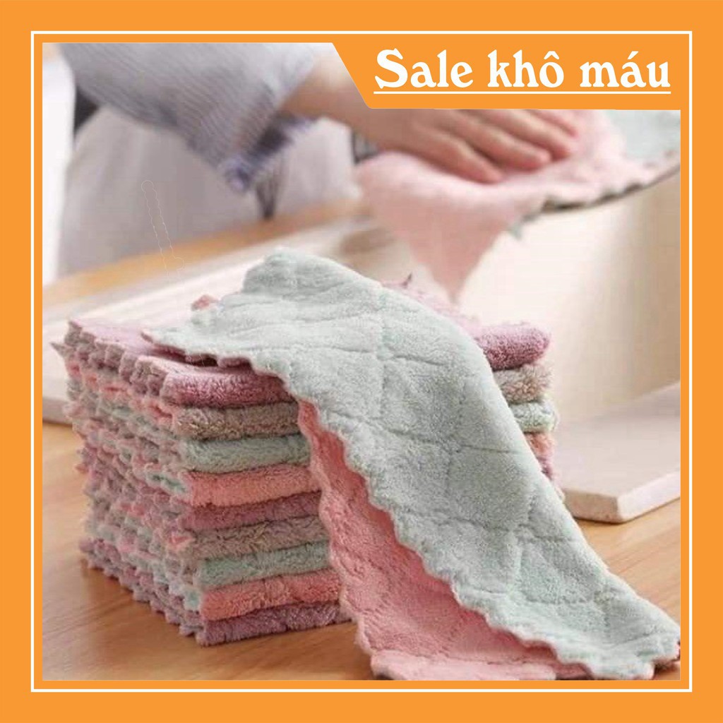 Set 10 khăn lau bếp siêu thấm tiện lợi