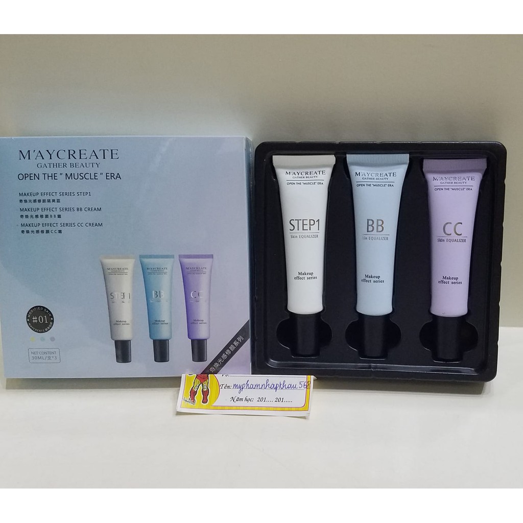 Bộ 3 lọ kem trang điểm Maycreate | BigBuy360 - bigbuy360.vn