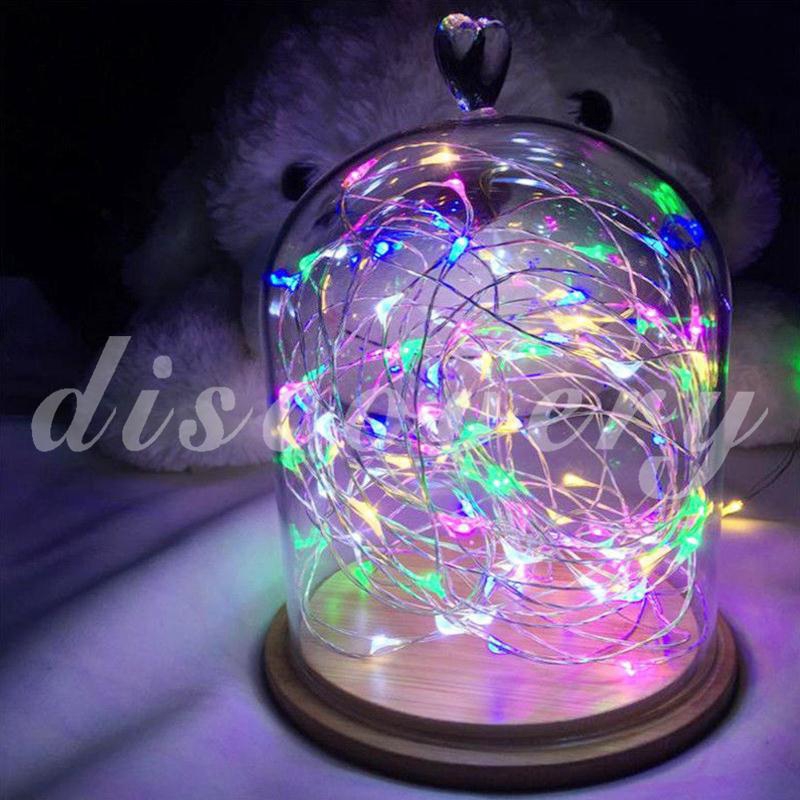 3M30Led Copper Wire Light String Copper Wire Light Silver Wire Light String Cute Led Light String, Can Be Bent Into A Variety Of Shapes For Decoration