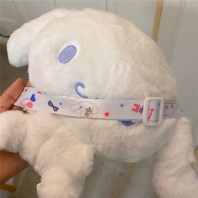 Túi Đeo Chéo Hình Chú Chó Hoạt Hình Bằng Lông Nhung Mềm Mại Phong Cách lolita Nhật Bản