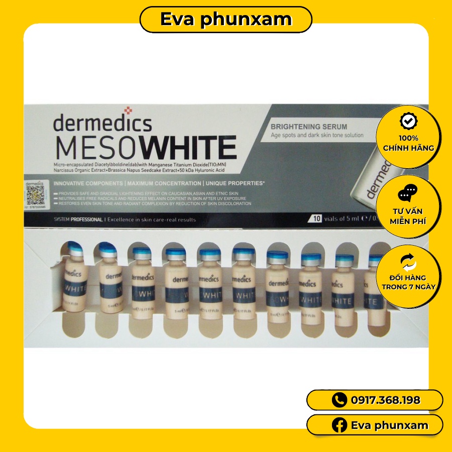 [Siêu sale] Cấy phấn mesowite giúp da trắng đẹp mịn và đều màu