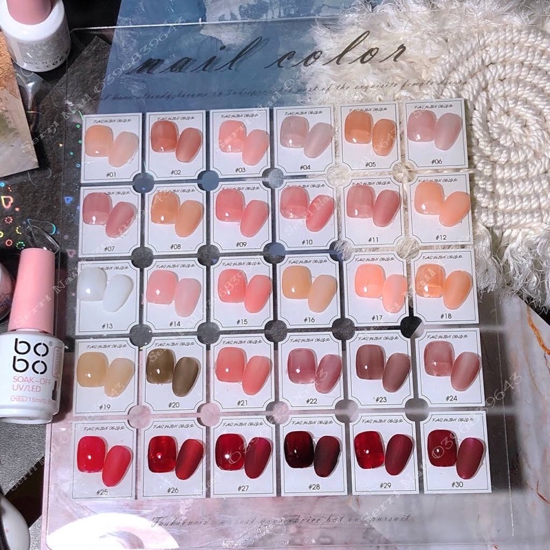 Sơn gel thạch bobo lẻ màu HOT Nhất
