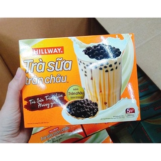 Trà sữa trân châu hillway, kèm gói trân châu vị truyền thống