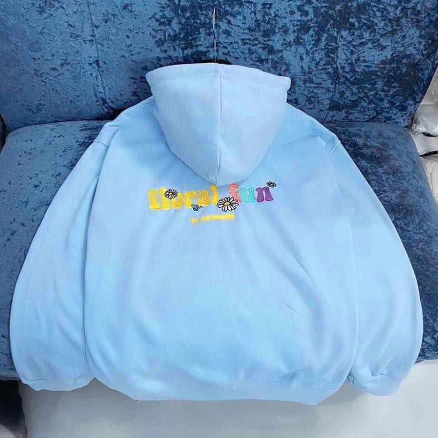 Áo khoác hoodie nỉ Chống nắng dành cho nam nữ LOKI SHOP Có Dây Kéo,Unisex Form rộng in Floral Fun | BigBuy360 - bigbuy360.vn