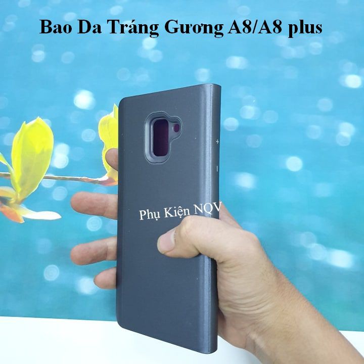 Samsung A8/ A8 plus|| Bao Da Clear View Standing Samsung A8/A8 plus - Pk NQV | BigBuy360 - bigbuy360.vn