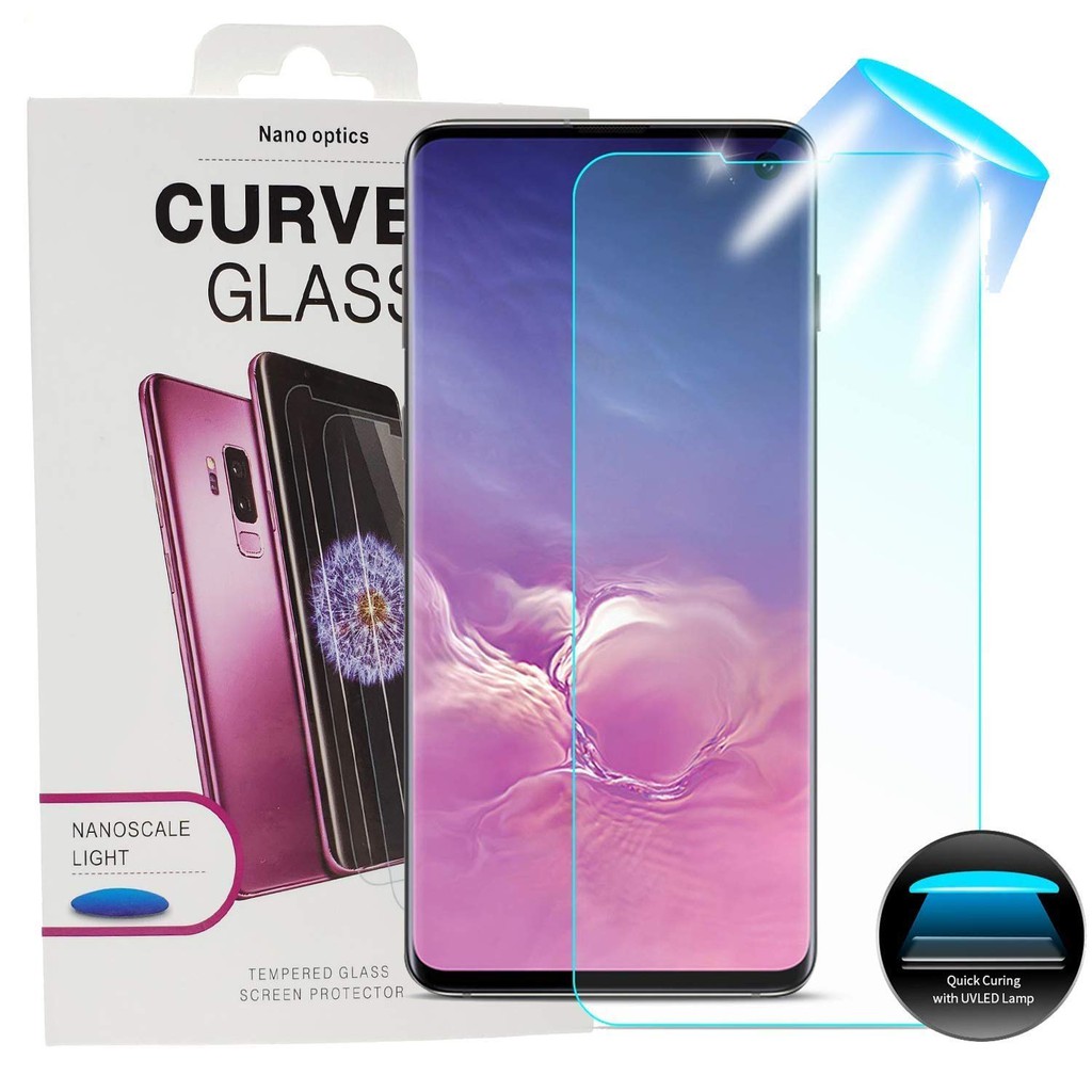 Kính cường lực UV full màn cong Samsung S10/ S10 plus cao cấp, siêu mượt, siêu chắc, siêu trong