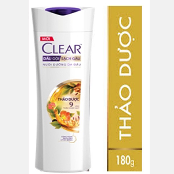 Dầu Gội Sạch Gàu CLEAR Thảo Dược (180g)