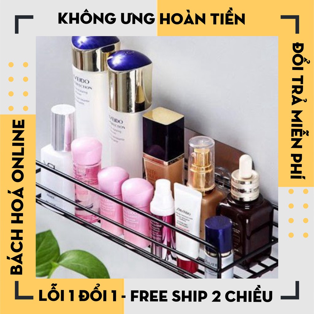 ⚡FreeShip⚡ KỆ NHÀ TẮM HÌNH CHỮ NHẬT SẮT dán tường