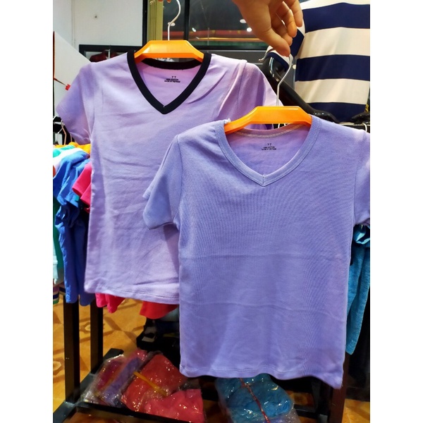 Áo phông trơn cotton dệt may Hà Nội cho bé trai bé gái, hàng lố, áo chục, cotton mát