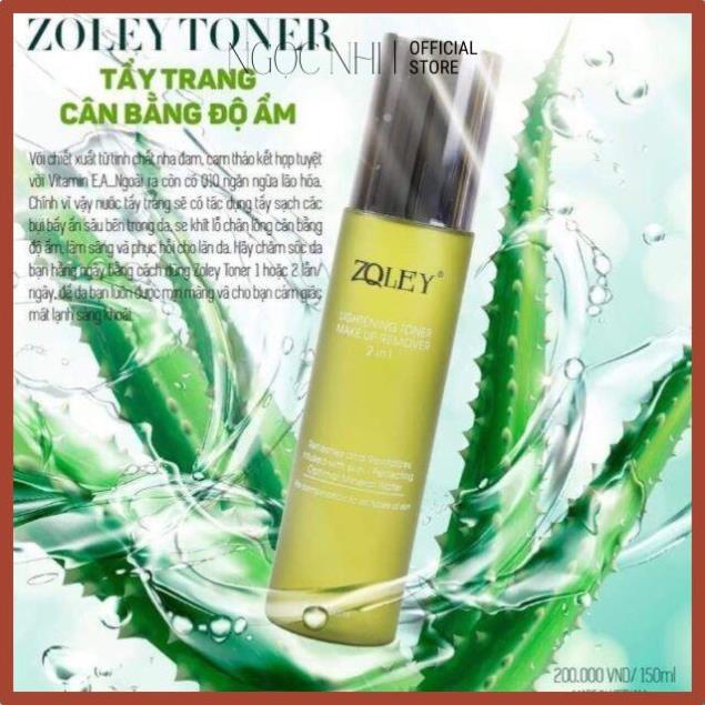 Nước tẩy trang toner zoley [Chính Hãng 100%]