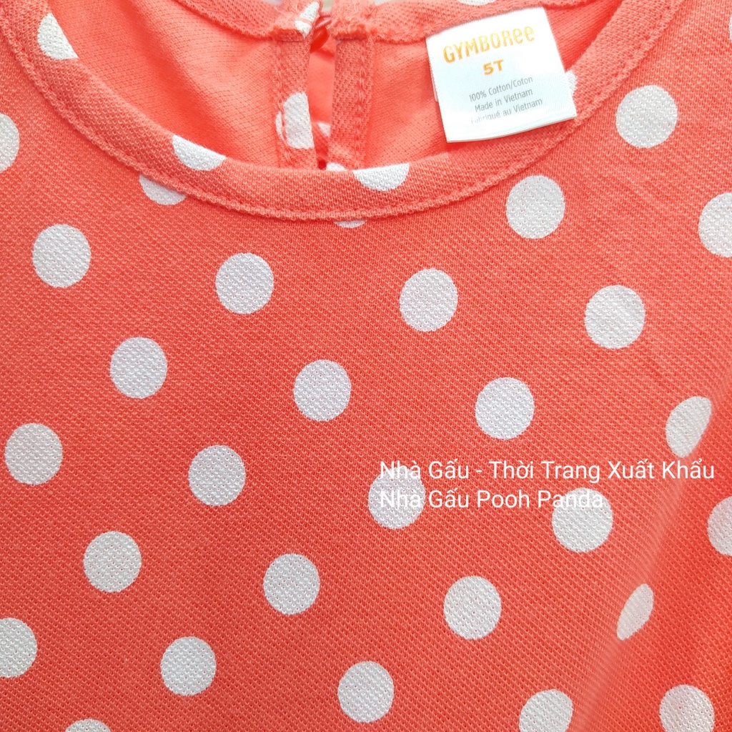 Đầm chấm bi cam sát nách GYMBOREE BG2247