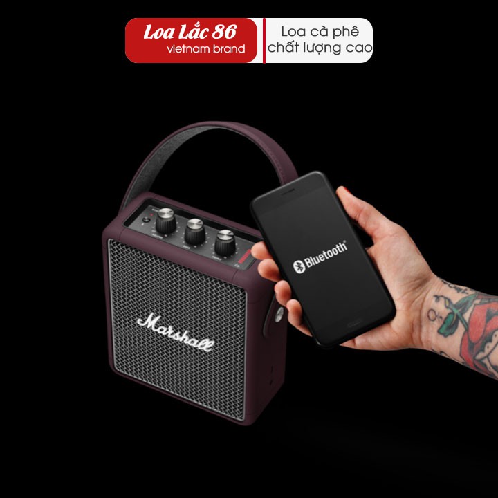 Loa marshall stockwell 2 FULBOX ( Bảo Hành 12 tháng 01 đổi 01 ) . Âm thanh nổi Blumlein . 20 Giờ Chơi nhạc .