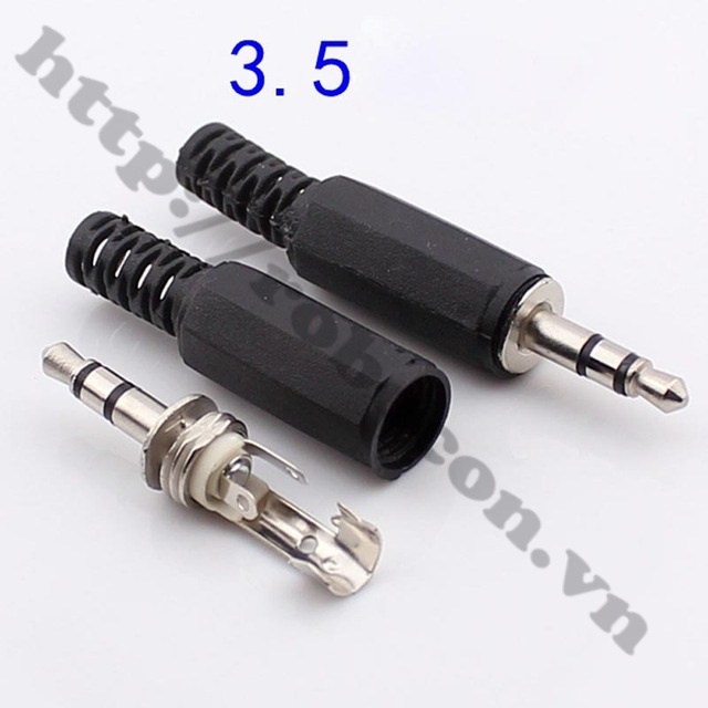 COMBO 5 JACK AUDIO 3.5MM ĐỰC 2 KÊNH