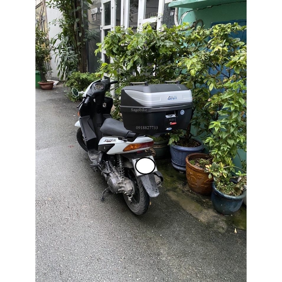 Thùng xe Click 110, thùng Givi B32N_ADV và baga givi lắp cho Click V1, hàng Givi chính hãng, bảo hành 2 năm