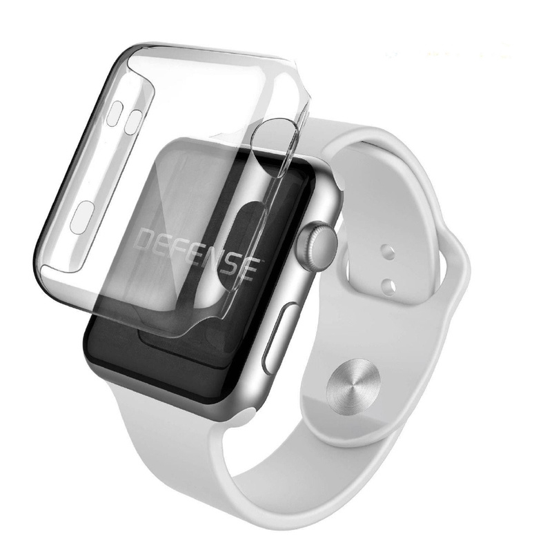 Ốp đồng hồ Apple Watch Series 1 2 3 4 5 chất liệu nhựa PC 9H