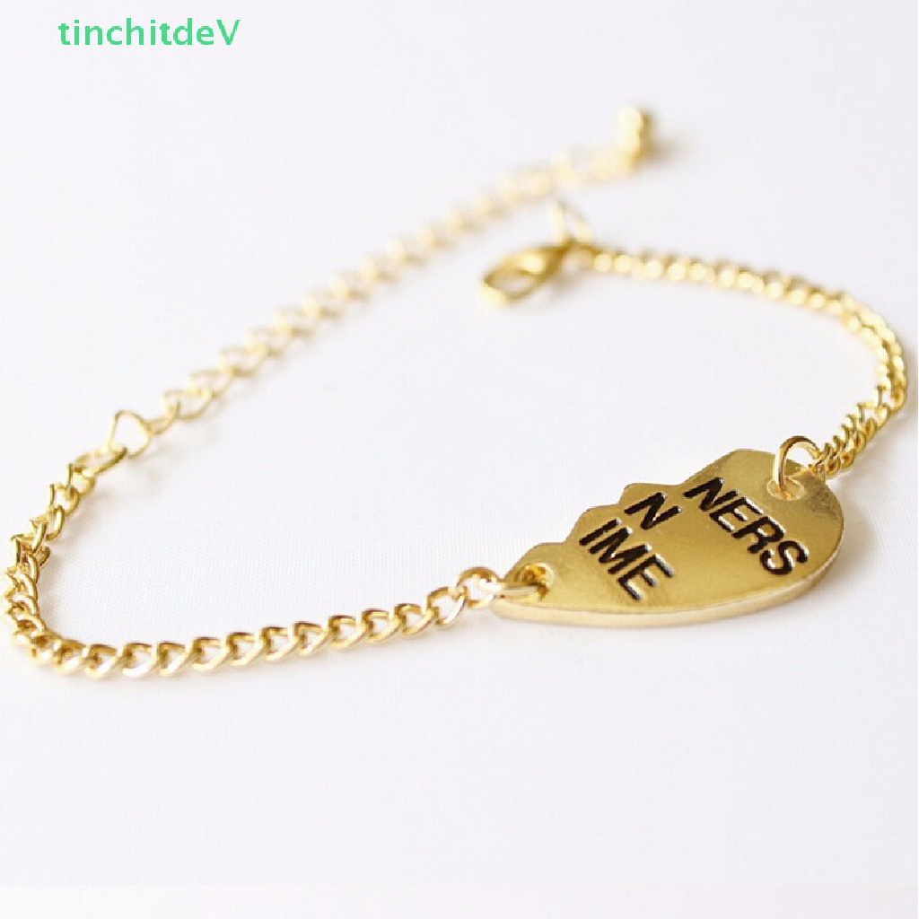 [TinchitdeV] Bộ 2 Vòng Tay Mặt Hình Trái Tim Chia Đôi Tình Bạn Thân Thiện Với Bạn Thân [Mới]