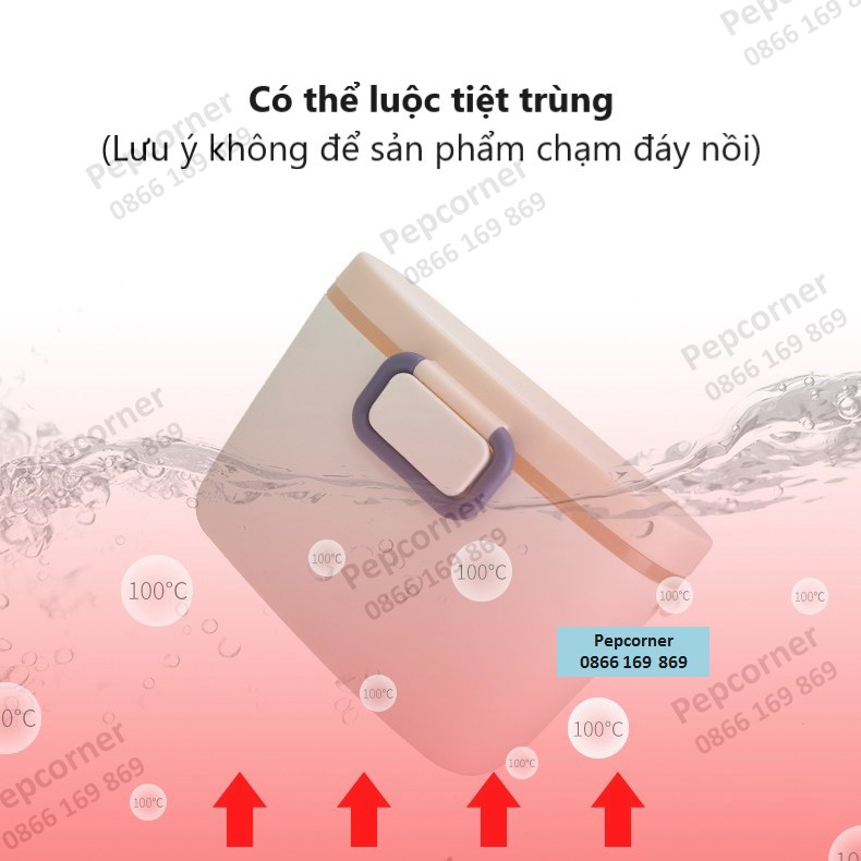 Hộp đựng sữa bột có dây đeo tiện lợi đựng thực phẩm khô thuận tiện mang đi