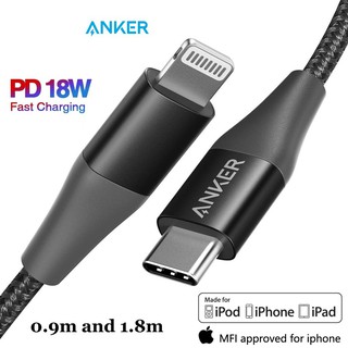 CÁP SẠC NHANH PD TYPE C TO LIGHTNING ANKER POWERLINE+ II CHÍNH HÃNG HÀNG CHUẨN