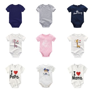 Áo liền quần cho bé 0-12 tháng tuổi chất liệu 100% cotton thoải mái