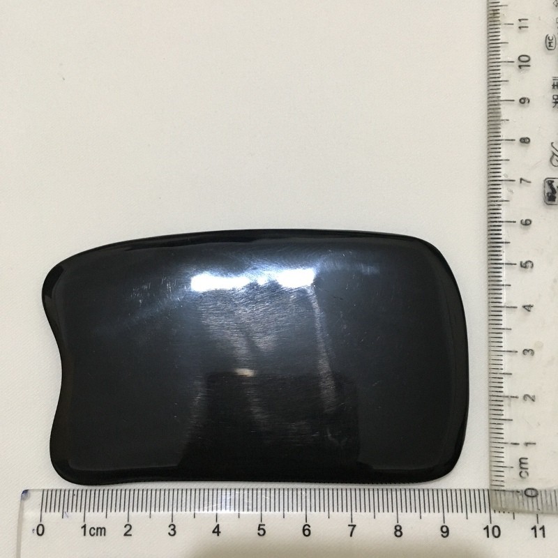 Dụng cụ đánh cảm, cạo gió sừng trâu CCG11 hình vuông Dài 10x5,5cm