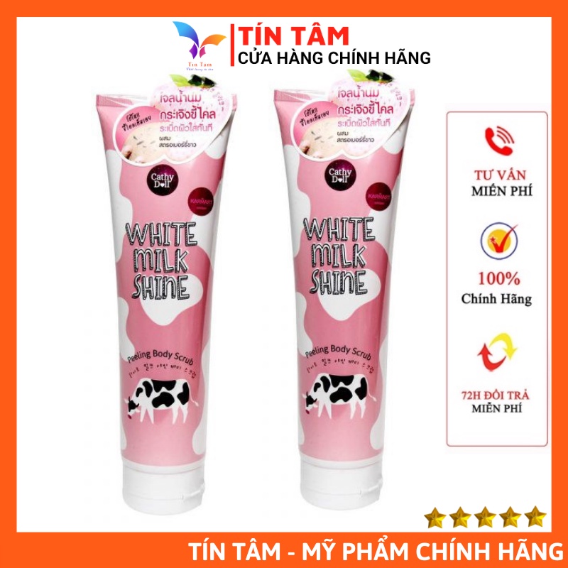 Gel Tẩy Tế Bào Chết Toàn Thân Sữa Bò Cathy Doll White Milk 320ml