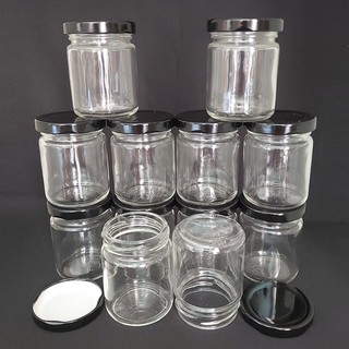 Lọ , hũ thủy tinh CHƯNG YẾN NẮP THIẾC hình tròn , làm sữa chua , gia vị ....