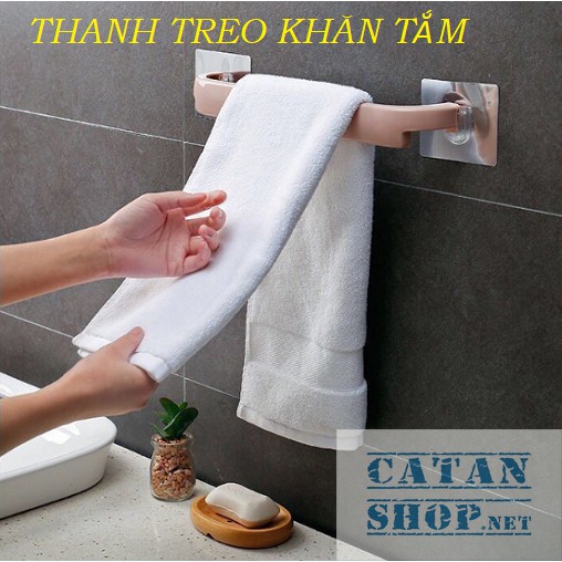 THANH TREO KHĂN, GIÁ TREO KHĂN DÁN TƯỜNG NHÀ TẮM SIÊU CHẮC CHẮN  GD317-GiaTreoKhan ( Giao màu ngẫu nhiên )