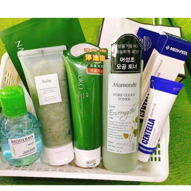 Combo dưỡng da kiểm soát bã nhờn giảm mụn 5 bước