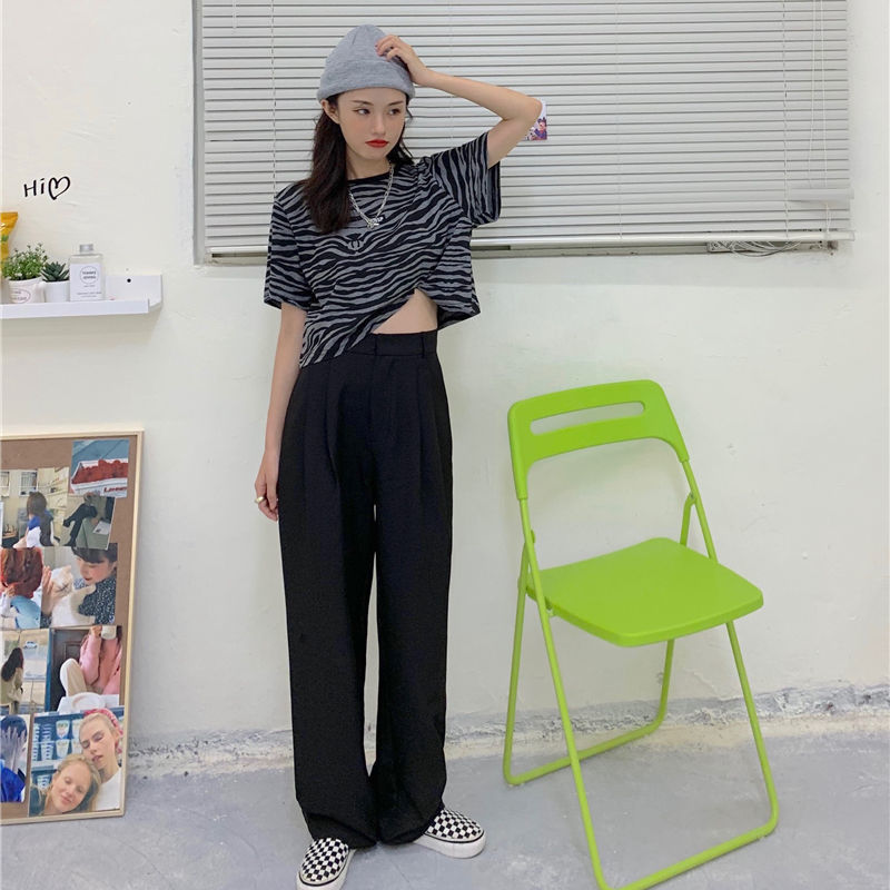 Áo Thun Lửng Tay Ngắn Dáng Rộng Kẻ Sọc Ngang Trẻ Trung Cá Tính Hợp Thời Trang | BigBuy360 - bigbuy360.vn