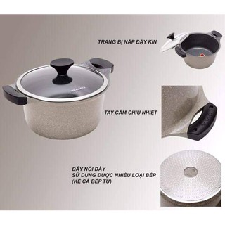 Nồi đá Stone 20cm Lock&Lock LCA6202