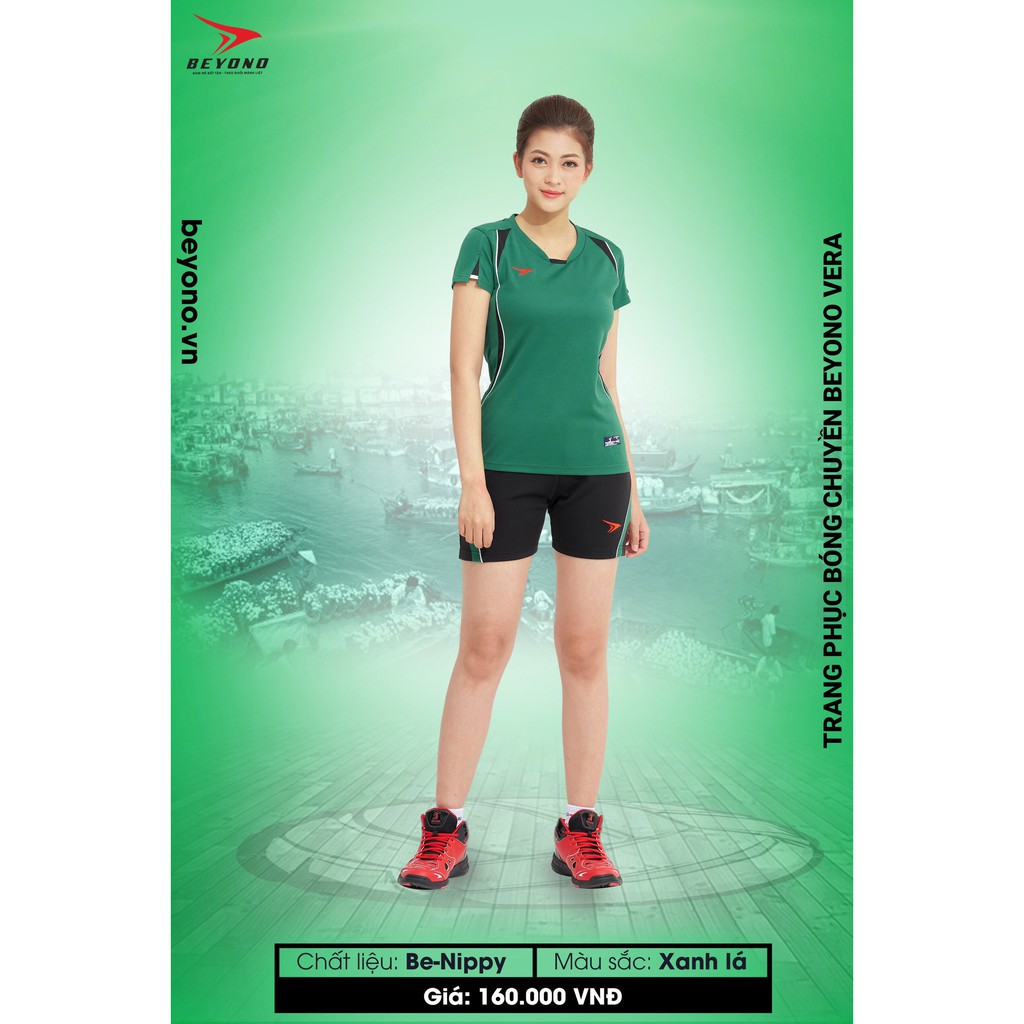 ÁO BÓNG CHUYỀN XANH LÁ NỮ BEYONO 2021