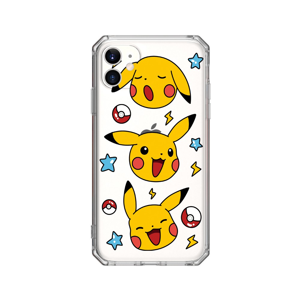 Kawaii Pikachu Dày TPU Dành Cho iPhone SE2 I7 I8 X XR I11 I12 Đệm Không Khí Cube Vỏ